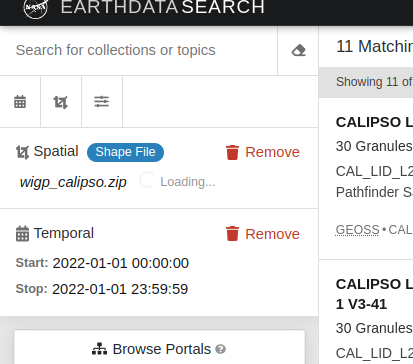 Showing 'Loading' at the upper left corner