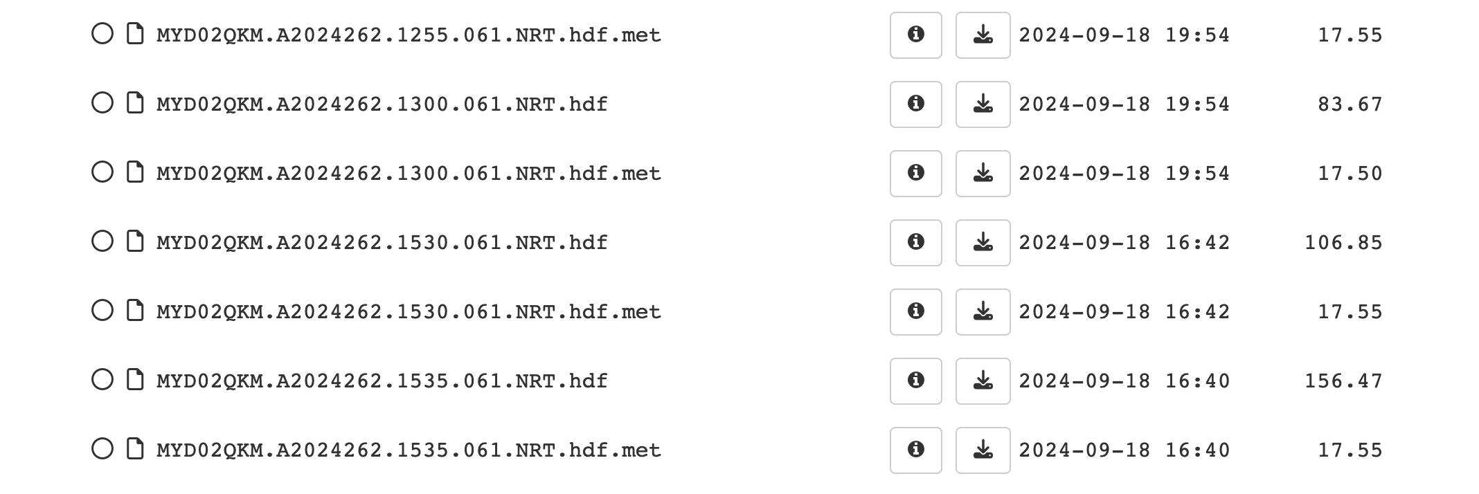 LANCE file list
