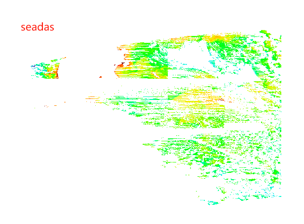 The seadas GUI reprojected Chl-a picture