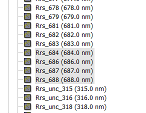 Past 688nm, there are no bands