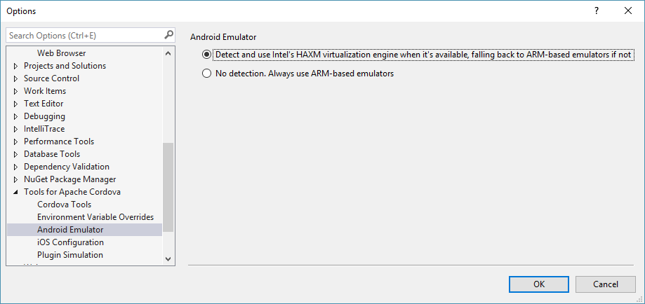Visual Studio Options