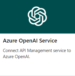 在门户中通过 Azure OpenAI 服务创建 API 的屏幕截图。