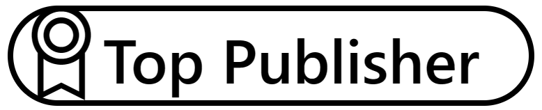 显示 Top Publisher 徽章和标签的屏幕截图。