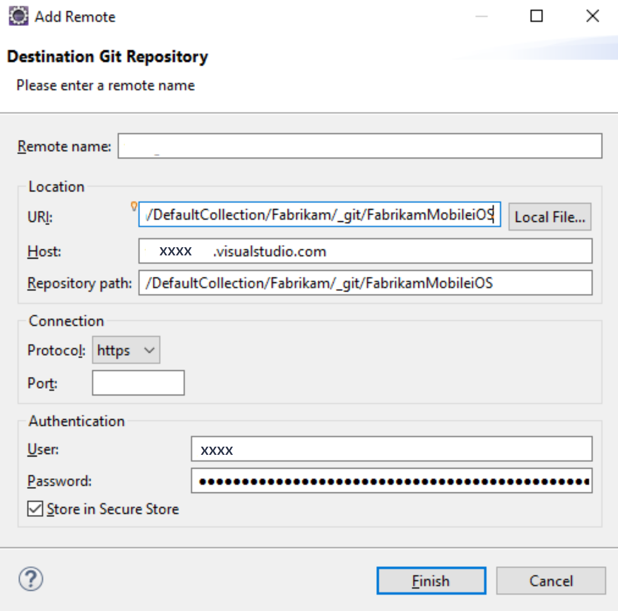 使用来自 Web 的克隆 URL 将代码推送到 Azure Repos