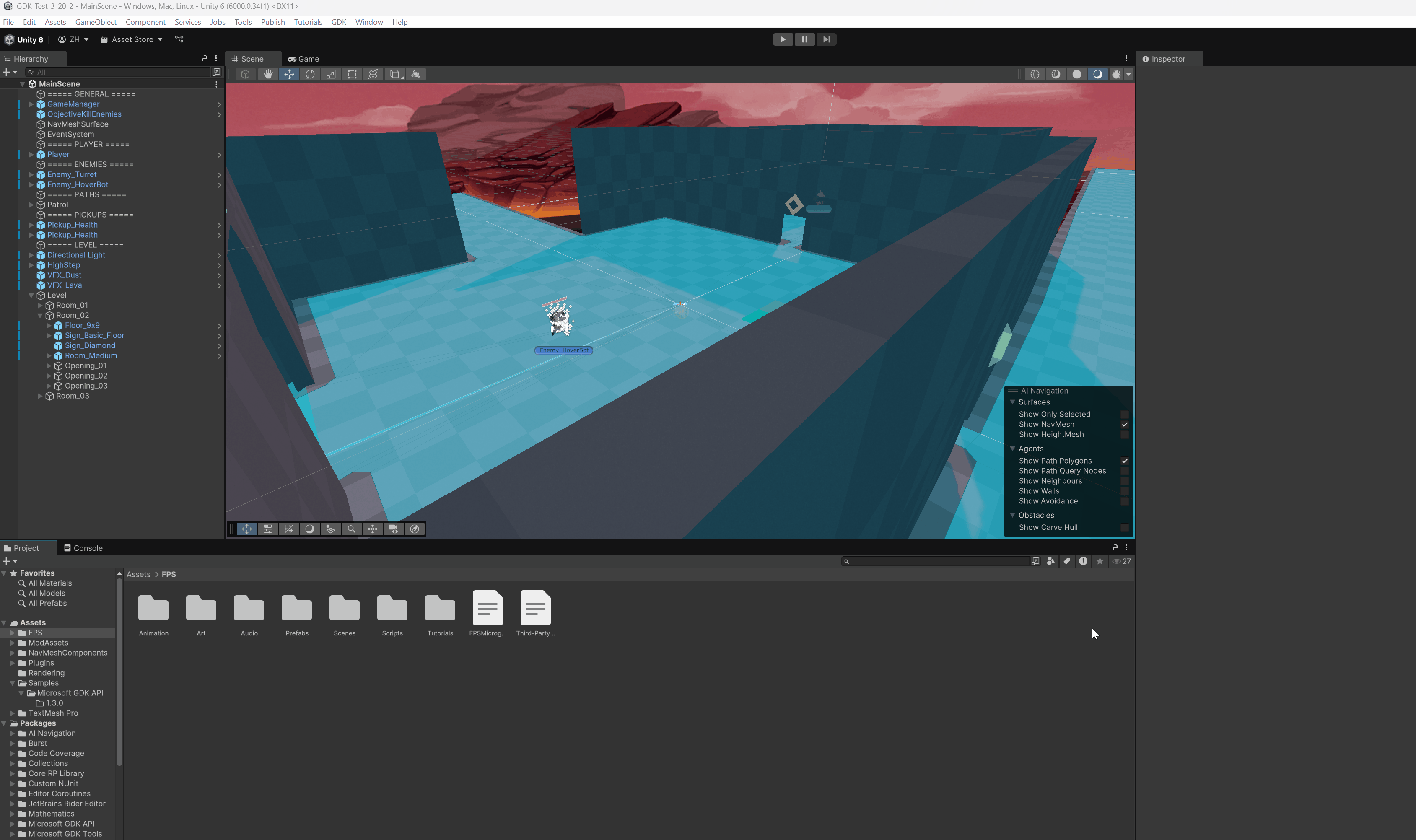 在 Unity 6 中创建的 GDK 设置资产