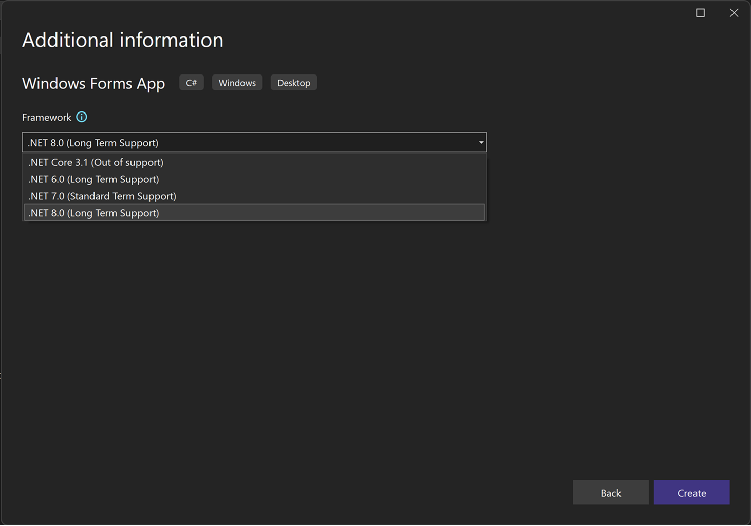 Visual Studio 2022 中“其他选项”对话框的屏幕截图。