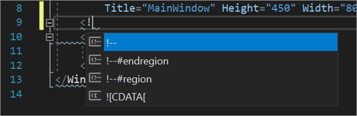 XAML 代码编辑器右键单击“添加注释”对话框